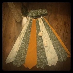 Hippie bo ho dead head festival patchwork skirt.